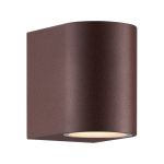 Nordlux Dion Applique Murale Aluminium Rouille | Convient pour 1x GU10