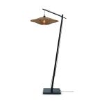 Good&Mojo Vloerlamp Bali Bamboe Zwart | Geschikt voor 1x E27 
