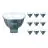 Voordeelpak 10x Philips Master LED Spot GU5.3 MR16 7.5W 621lm 36D - 930 Warm Wit | Beste Kleurweergave - Dimbaar - Vervangt 50W